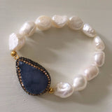 Baroque Pearl stretch bracelets