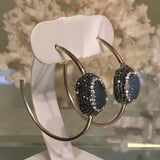 Druzy Hoop earrings