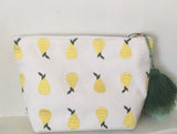 Embroidered cosmetic/toiletry bag