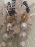 Baroque Pearl & Lapis statement necklace